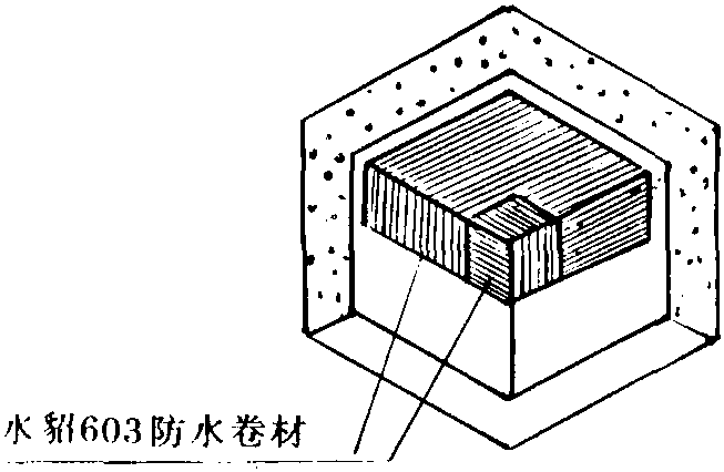 2.2.6 水貂LYX—603防水卷材施工技术